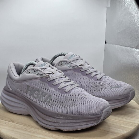 Mens Size 11 D - Hoka One One Bondi 8 WIDE Lavender Great Condition Sneakers - Picture 5 of 9